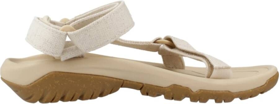 Teva Moderne Platte Sandalen voor de Zomer Beige Dames