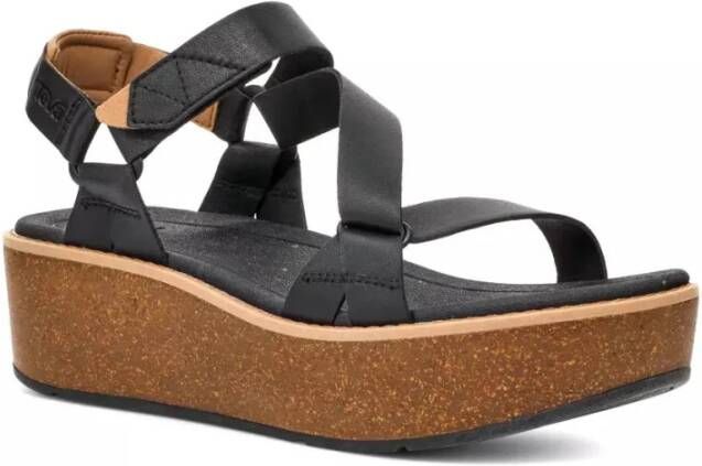 Teva Flat Sandals Black Dames