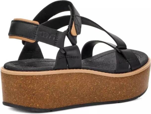 Teva Flat Sandals Black Dames