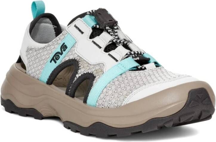 Teva Grijze en Blauwe Dames Wandelsandaal Multicolor Dames