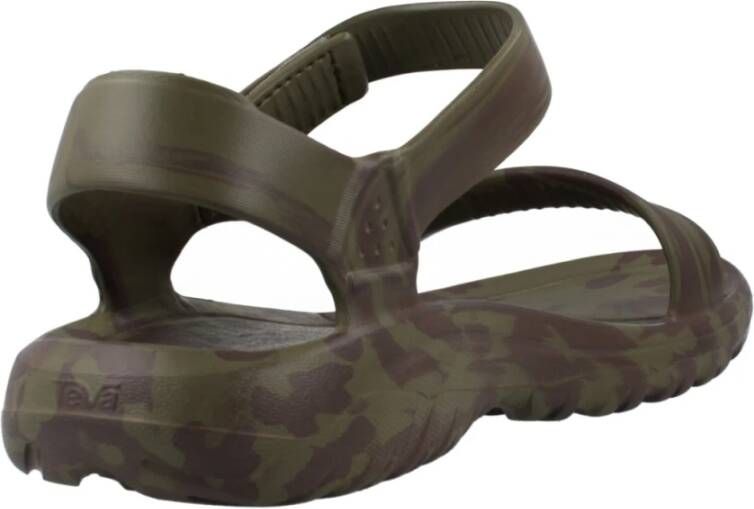 Teva Hurricane Drift Platte Sandalen Green Heren