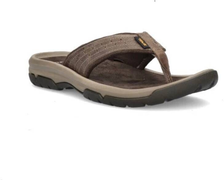 Teva Leren Heren Sandaal met Mesh Voering Brown Heren