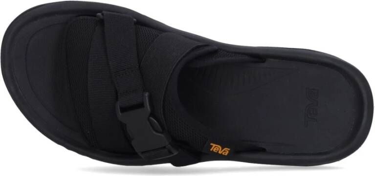 Teva Zwarte Slide Sandaal met Verstelbare Banden Black Heren