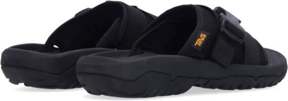 Teva Zwarte Slide Sandaal met Verstelbare Banden Black Heren