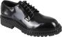 THE Antipode Klassieke Leren Derby Schoenen Black Heren - Thumbnail 2