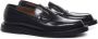 THE Antipode Zwarte Kalfsleren Loafers Ronde Neus Black Heren - Thumbnail 2