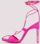 The Attico Adele Lace-Up Pump in Fuchsia Pink Dames - Thumbnail 2