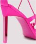 The Attico Adele Lace-Up Pump in Fuchsia Pink Dames - Thumbnail 3