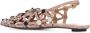 The Attico Grid ballerina's met parelversieringen Beige Dames - Thumbnail 11