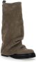 The Attico Beige Suède Leren Dameslaarzen met Logo Beige Dames - Thumbnail 2