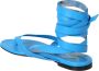 The Attico Blauwe Sandalen met Vetersluiting - Thumbnail 2