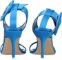 The Attico Blauwe Satijnen Sandaal met Mid Heels - Thumbnail 2