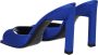 The Attico Blauwe Satijnen Stiletto Hakken Sandalen - Thumbnail 2