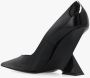 The Attico Zwarte lakpumps met puntige neus en wig Zwart Dames - Thumbnail 4