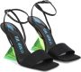 The Attico Cheope Sandalen Zijde en Leer Black Dames - Thumbnail 5