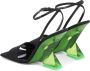 The Attico Cheope Sandalen Zijde en Leer Black Dames - Thumbnail 6