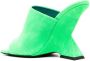 The Attico Cheope Square-Toe Mules Green Dames - Thumbnail 3