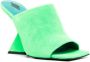 The Attico Cheope Square-Toe Mules Green Dames - Thumbnail 4