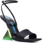 The Attico Cheope Poly Sleehak Sandalen Zwart Groen Transparant Black Dames - Thumbnail 2