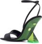 The Attico Cheope Poly Sleehak Sandalen Zwart Groen Transparant Black Dames - Thumbnail 3