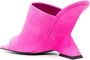 The Attico Fuchsia Cheope 105mm Square-Toe Mules Pink Dames - Thumbnail 2