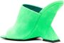 The Attico Groene vierkante neus sandalen Green Dames - Thumbnail 3