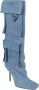 The Attico Sienna denim enkellaarzen met hak Blauw Dames - Thumbnail 2