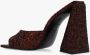 The Attico Bruine Sequin-Embellished Devon Sandalen Brown Dames - Thumbnail 7