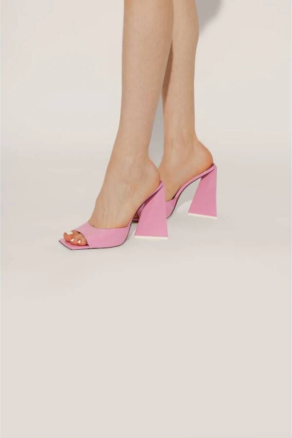 The Attico Devon heeled mules Roze Dames