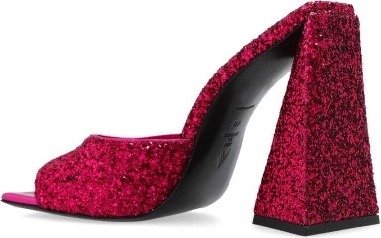 The Attico Devon heeled mules Roze Dames