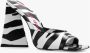 The Attico Devon Zebraprint Sandalen Brown Dames - Thumbnail 7