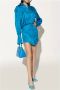 The Attico Blauwe Velvet Hoge Hak Sandaal - Thumbnail 4