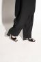 The Attico Zwarte Leren Sandalen met Piramidehak Black Dames - Thumbnail 2