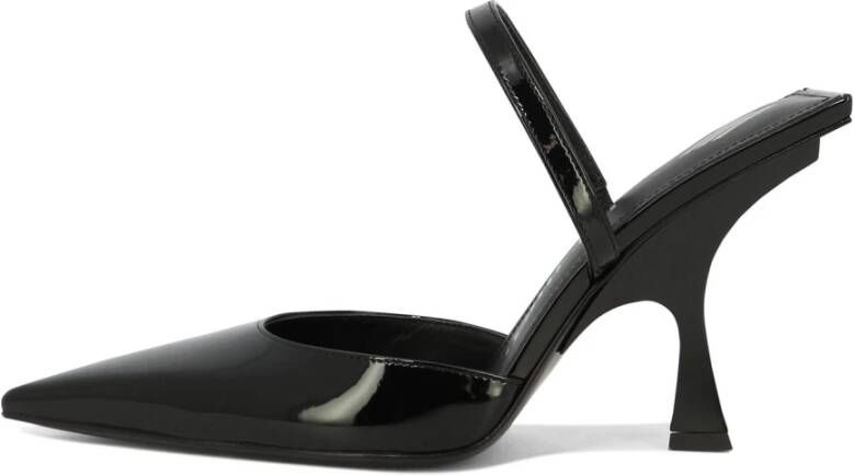 The Attico Ester Slingbacks van lakleer Black Dames