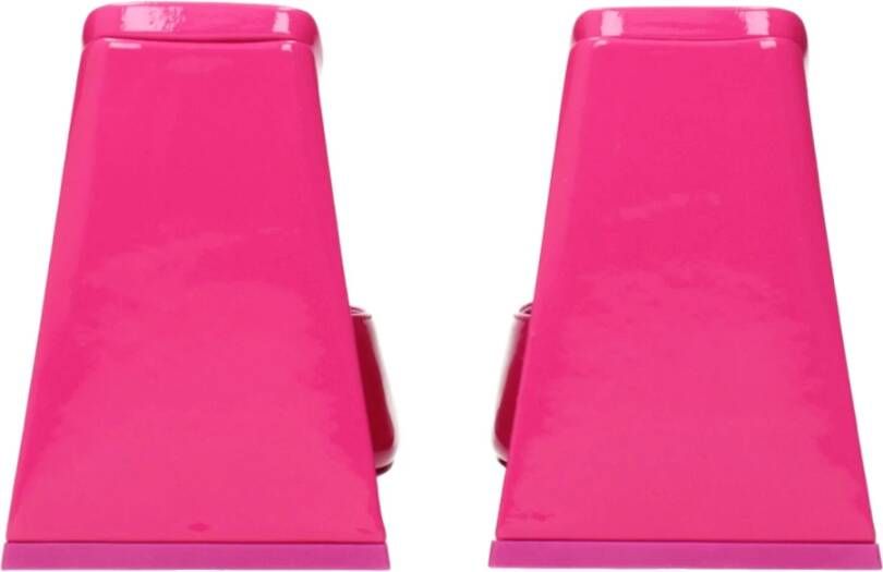 The Attico Fuchsia Leren Sandaal