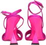 The Attico Fuchsia Satijnen Piramide Sleehak Sandaal - Thumbnail 2