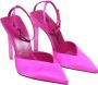 The Attico Fuchsia Perine Satijnen Pumps met Hoge Stiletto Hak Roze Dames - Thumbnail 14