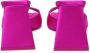 The Attico Fuchsia Satijnen Sandalen met Pyramidehak - Thumbnail 2