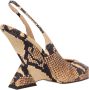 The Attico Gedrukte Leren Slingback Pumps - Thumbnail 2