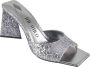 The Attico Grijze Glitter Mules Sandalen Black Dames - Thumbnail 4