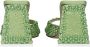 The Attico Groene Satijnen Stiletto Hak Sandalen - Thumbnail 2