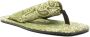 The Attico Groene Thong Flat Slides Schoenen - Thumbnail 2