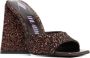 The Attico Bruine Sequin-Embellished Devon Sandalen Brown Dames - Thumbnail 2