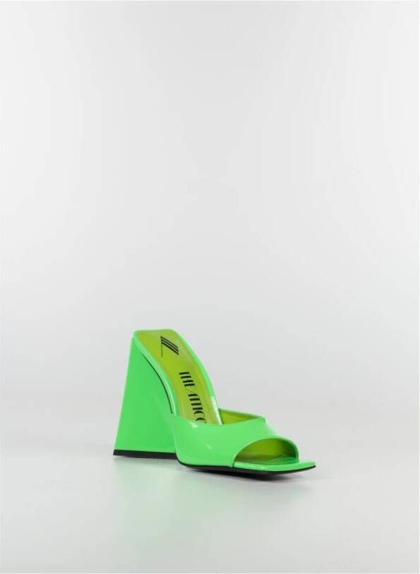 The Attico Heeled Mules Groen Dames