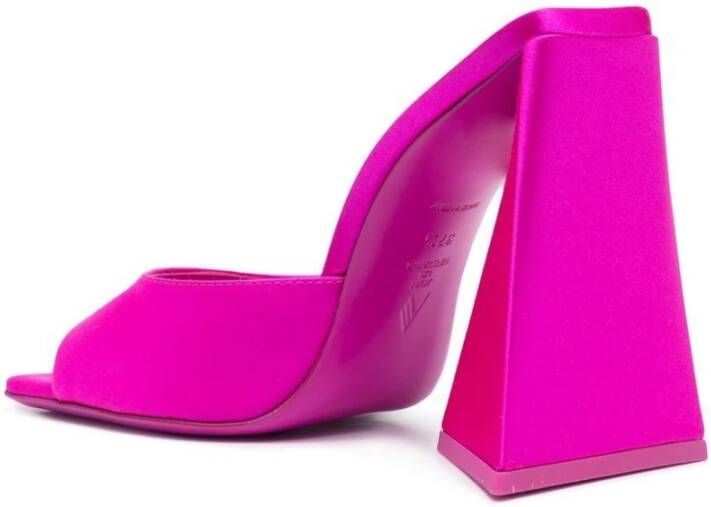 The Attico Heeled Mules Pink Dames