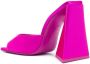 The Attico Fuchsia Satijnen Instappers Hakken Pink Dames - Thumbnail 4