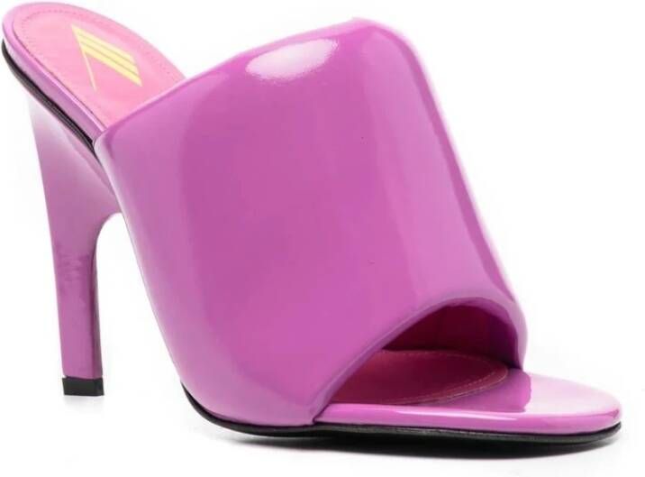 The Attico Heeled Mules Pink Dames