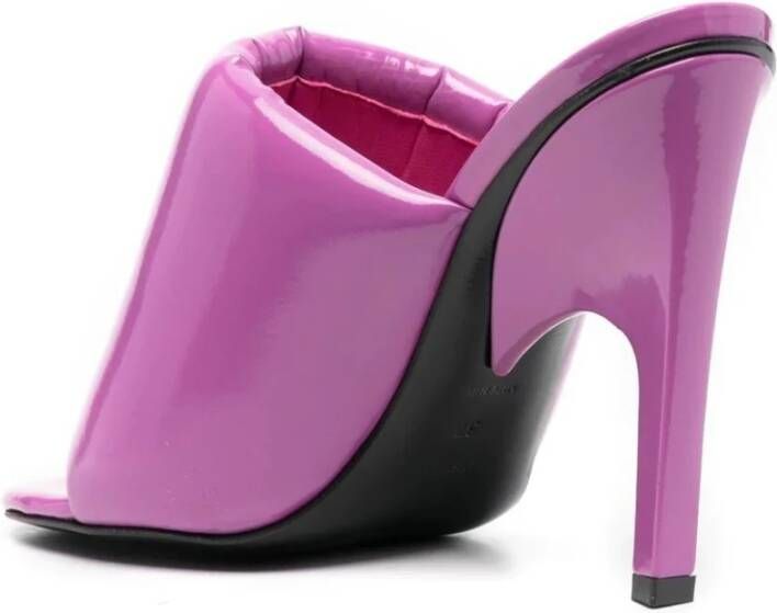 The Attico Heeled Mules Pink Dames