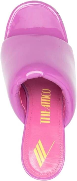 The Attico Heeled Mules Pink Dames