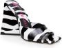 The Attico Devon Zebraprint Sandalen Brown Dames - Thumbnail 2